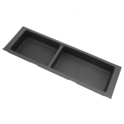 TRAYBOND кухонный лоток для столовых приборов с двумя отделами, 157*444-480*45,антрацит(20шт/уп)